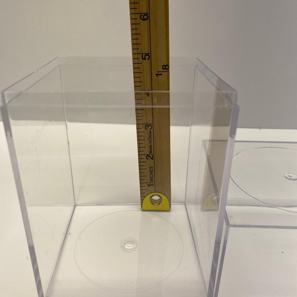 Clear Plastic Display Box Container Stackable Storage Case for Collectibles 7 in - Picture 6 of 10